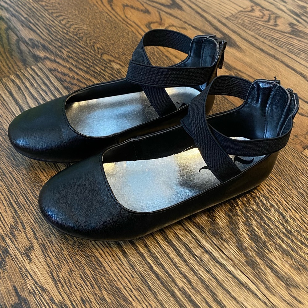 Nina Little Girls Black Leather Marissa Sz 9